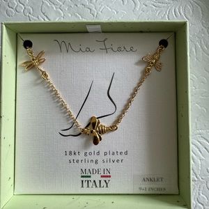 Mia Fiore Dragonfly & Bee Anklet
